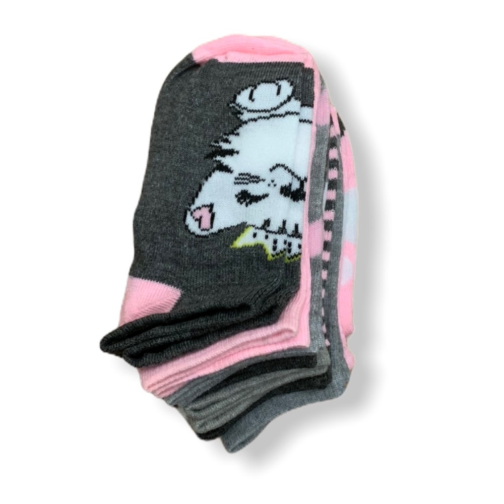 Girls 10 Pairs of ankle socks - Picture 3 of 3